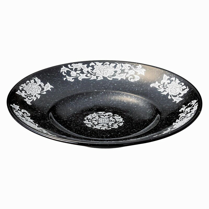 黒白盛牡丹丼受皿