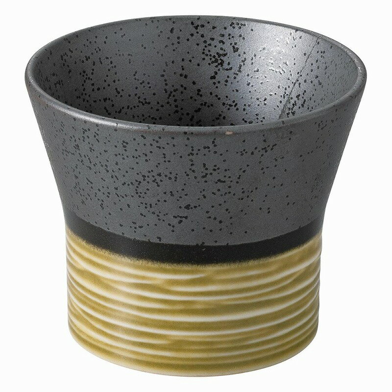 明世黒黄瀬戸デザートカップ（大）