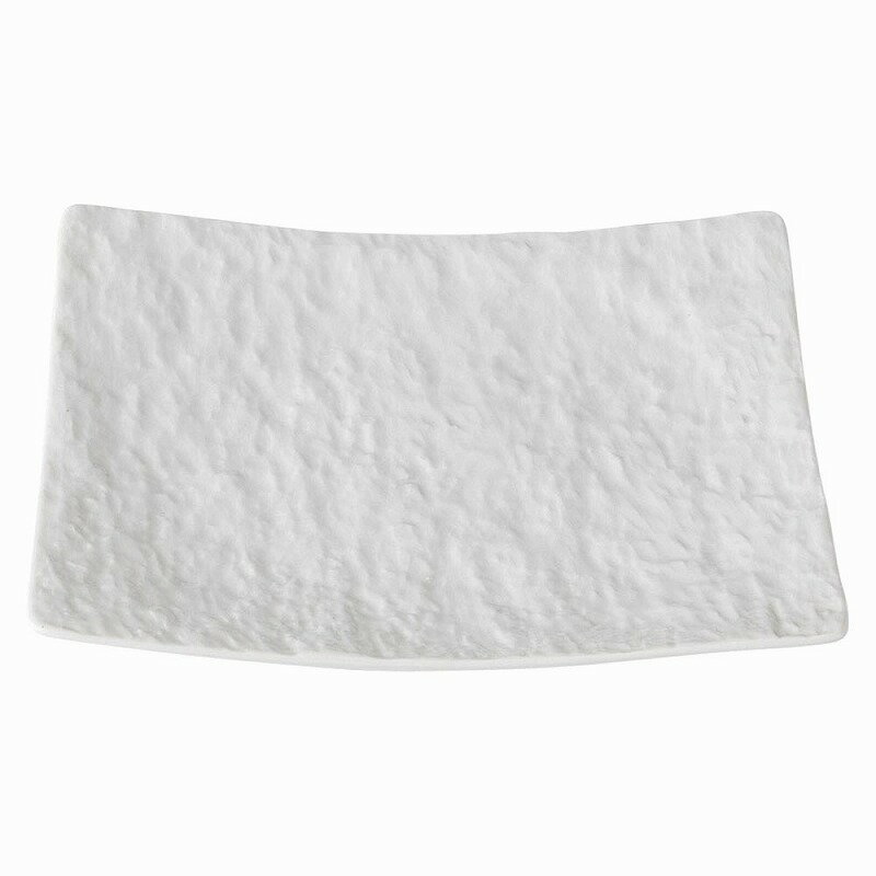 ペトラ　ホワイト　YK正角皿23cm