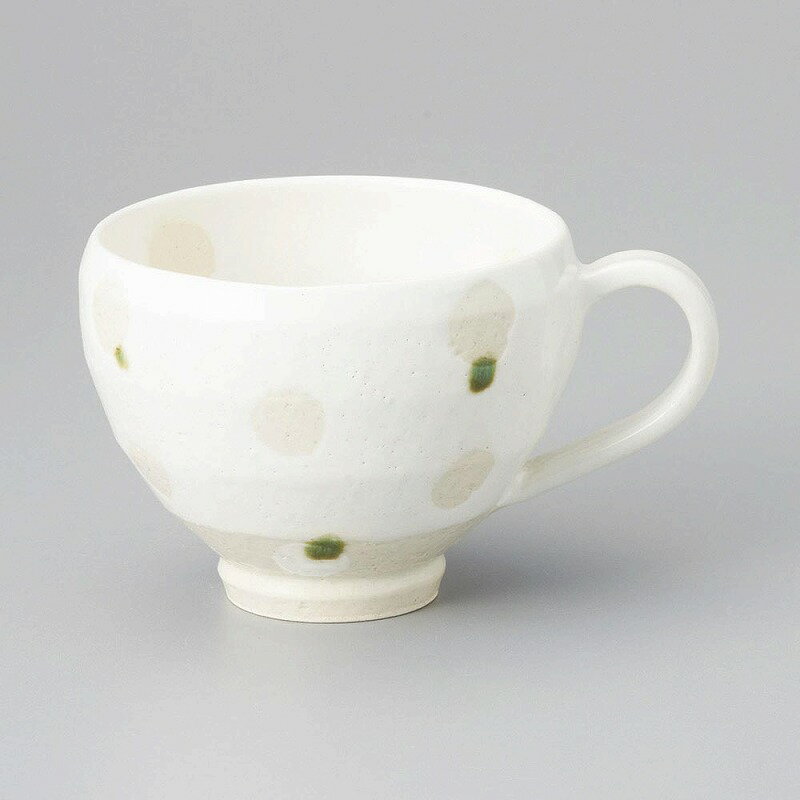 織部ドット＆ホワイトスープカップ