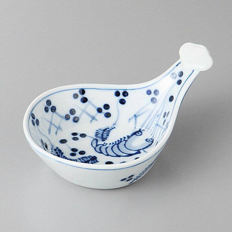 古染エビビワ形小付