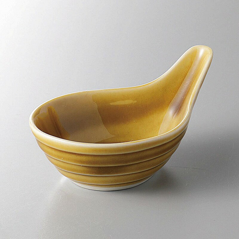 黄瀬戸ビワ型小付