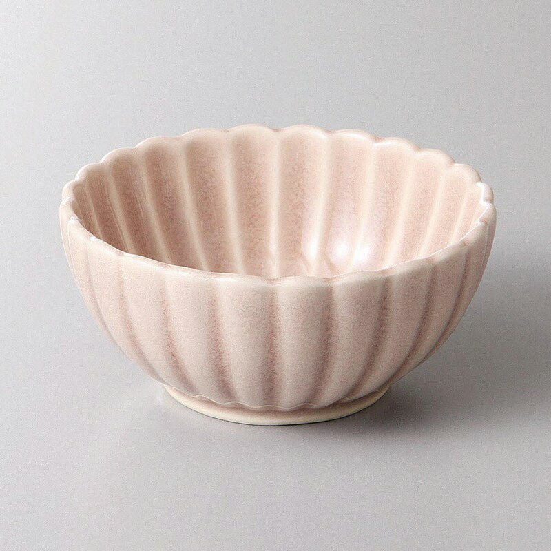 桜灰釉菊型小付