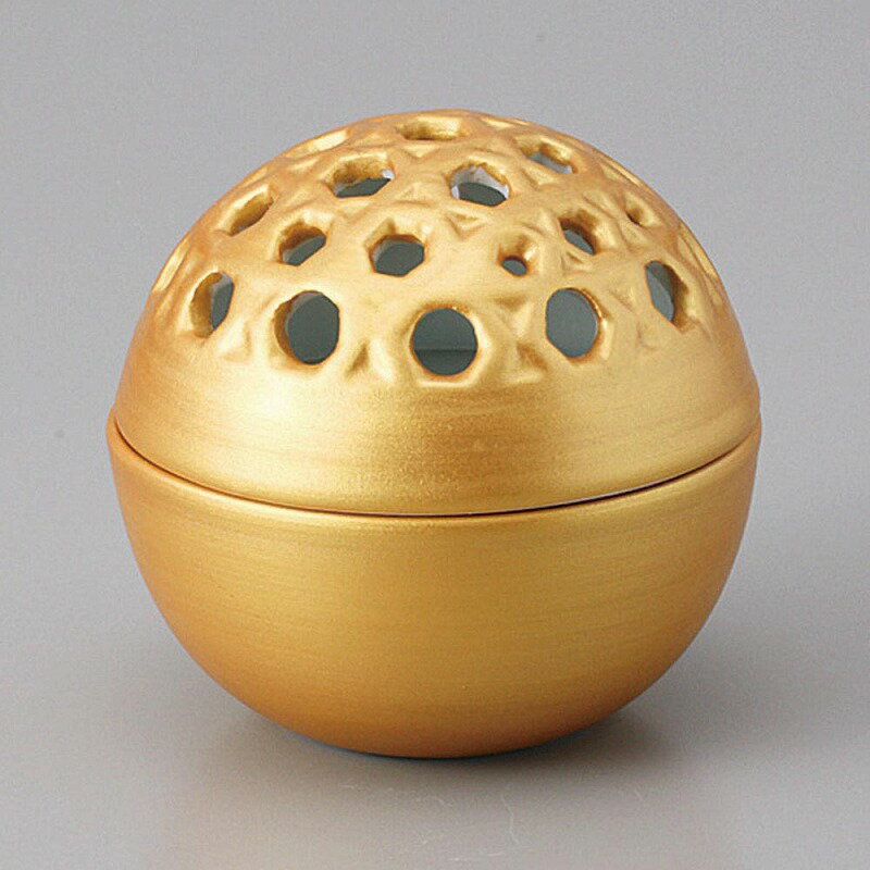 外金彩透かし蓋物