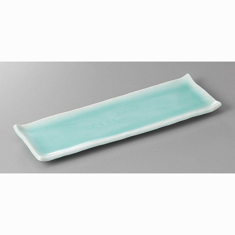 青白磁友禅彫付出皿