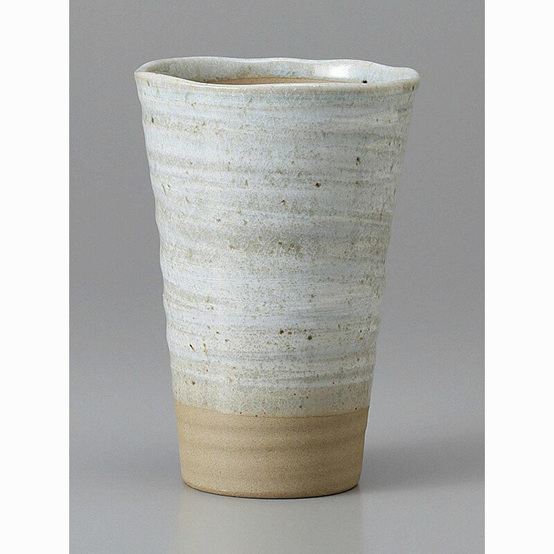 青地白刷毛フリーカップ