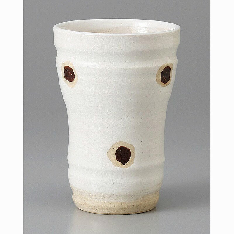 粉引丸紋トールカップ