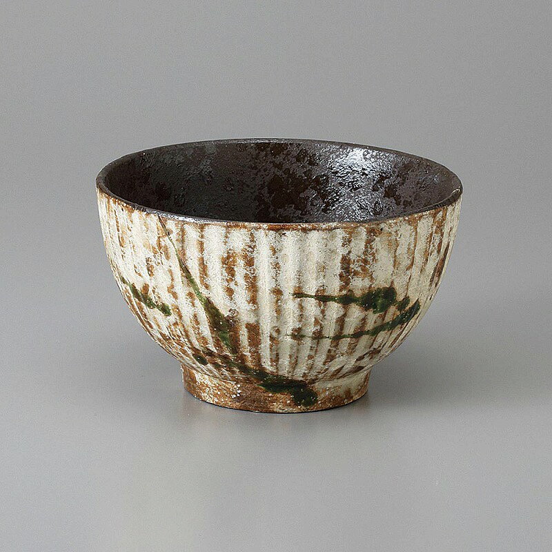 かいらぎ織部吹きラインボール（大）