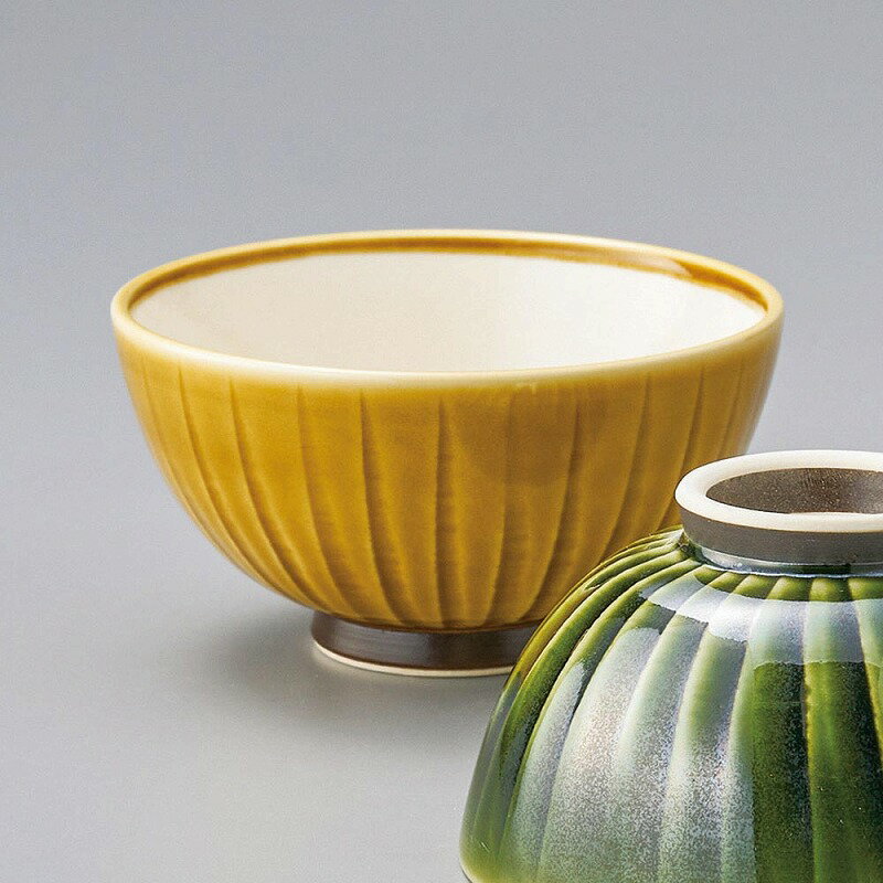 黄瀬戸ソギ丸飯碗