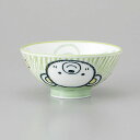 美濃焼 クマこども茶碗 グリーン 10.7×5.3cm