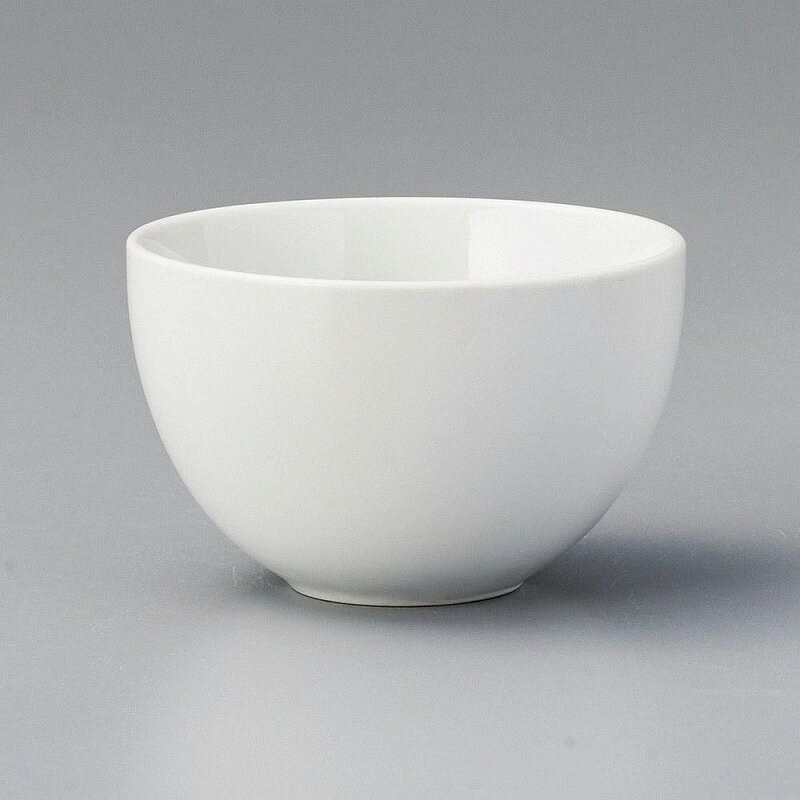 美濃焼　白磁小玉千茶　8.2×5.2cm 150cc