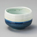 美濃焼 塗分清流抹茶碗 12.5×8cm 600cc