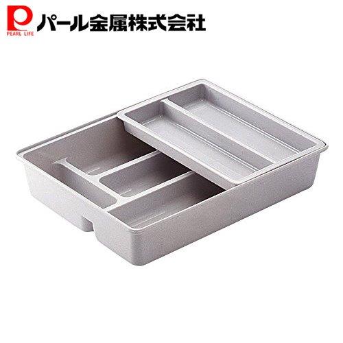 パール金属 日本製 抗菌 カトラリー 収納 トレー 引き出し 整理 キッチン デスク オフィス C-836