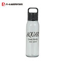 パール金属 水筒 ボトル ウォーターボトル 500ml 0.5L 直飲み ワンタッチ 軽量 プラスチック製 日本製 ブラック アクアール HB-6712