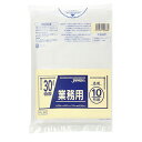 【企業宛送料無料】ジャパックス 業務用ポリ袋 PL38 業務用 30L 重量物対応 10枚x30冊(300枚) ケース販売