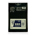 ジャパックス 業務用ポリ袋 PL42 0.05 45L 黒 極厚 10枚x30冊(300枚) ケース販売