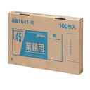 【企業宛送料無料】ジャパックス 業務用ポリ袋 TN41 強力ゴミ袋 45L 100枚x6小箱(600枚) ケース販売