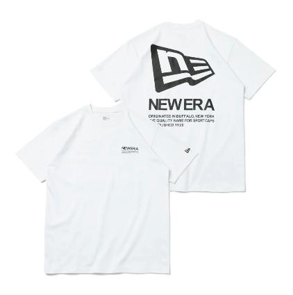 NEWERA　(ニューエラ)半袖 パフォーマンス Tシャツ Flag & Text レギュラーフィット