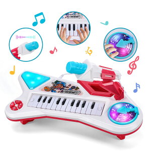 Cute Stone 3in1キーボード ピアノおもちゃ 音楽おもちゃ 多機能 楽器玩具 取り外し可能マイク付き 6種ドラムの音 2種DJモード 男の子 女の子 子供遊び パーティー 入園祝い 贈り物 プレゼント 送料無料 cs-jtdzq