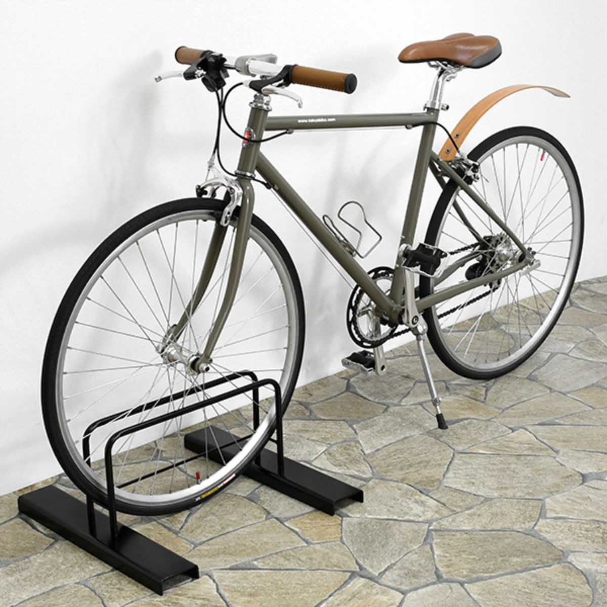 自転車ラック 3台用 シンプル （ 自転車用 収納 ラック 自転車スタンド 日本製 メ...