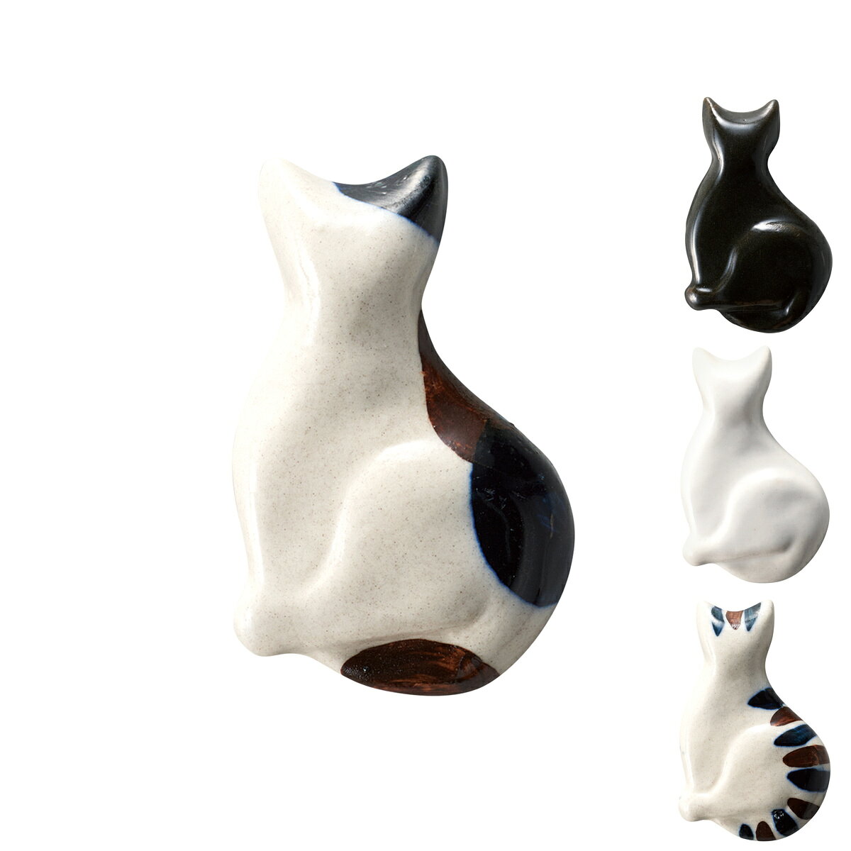 箸置き ねこ （ 食洗機対応 陶器 箸おき お箸置き カトラリーレスト カトラリー 日本製 猫 ネコ ネコモチーフ 和 和食 和風 和食器 おしゃれ かわいい ） livingut-10239117 リビングート 楽天市場店 パッケージ画像