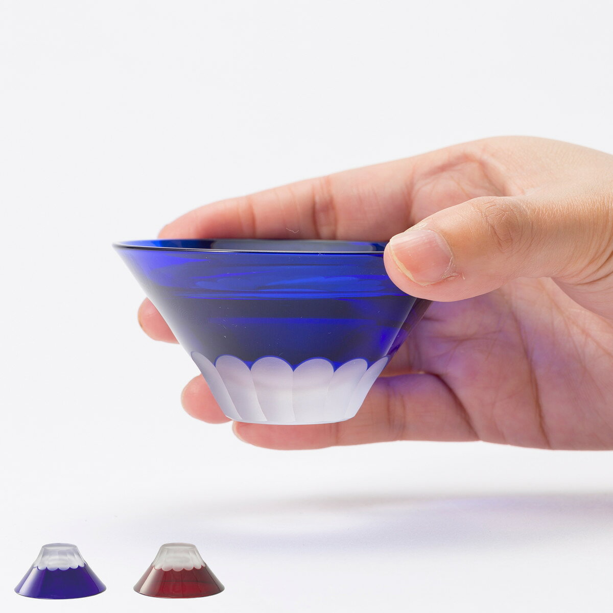 杯 富士江戸切子 （ 60ml ガラス 江戸切子 お猪口 おちょこ 御猪口 ぐい呑み 酒器 酒 日本酒 日本製 富士山モチーフ 伝統工芸 おしゃれ 上品 高級感 和モダン 縁起物 ）
