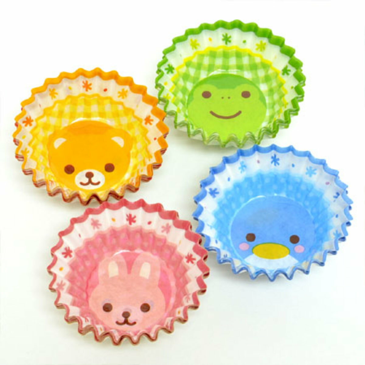 お弁当カップ おかずケース どうぶつ 8号 ( おかずカップ 30枚入り レンジ対応 おかず入れ 弁当 子供 かわいい お弁当グッズ レンジOK おべんとうカッ...