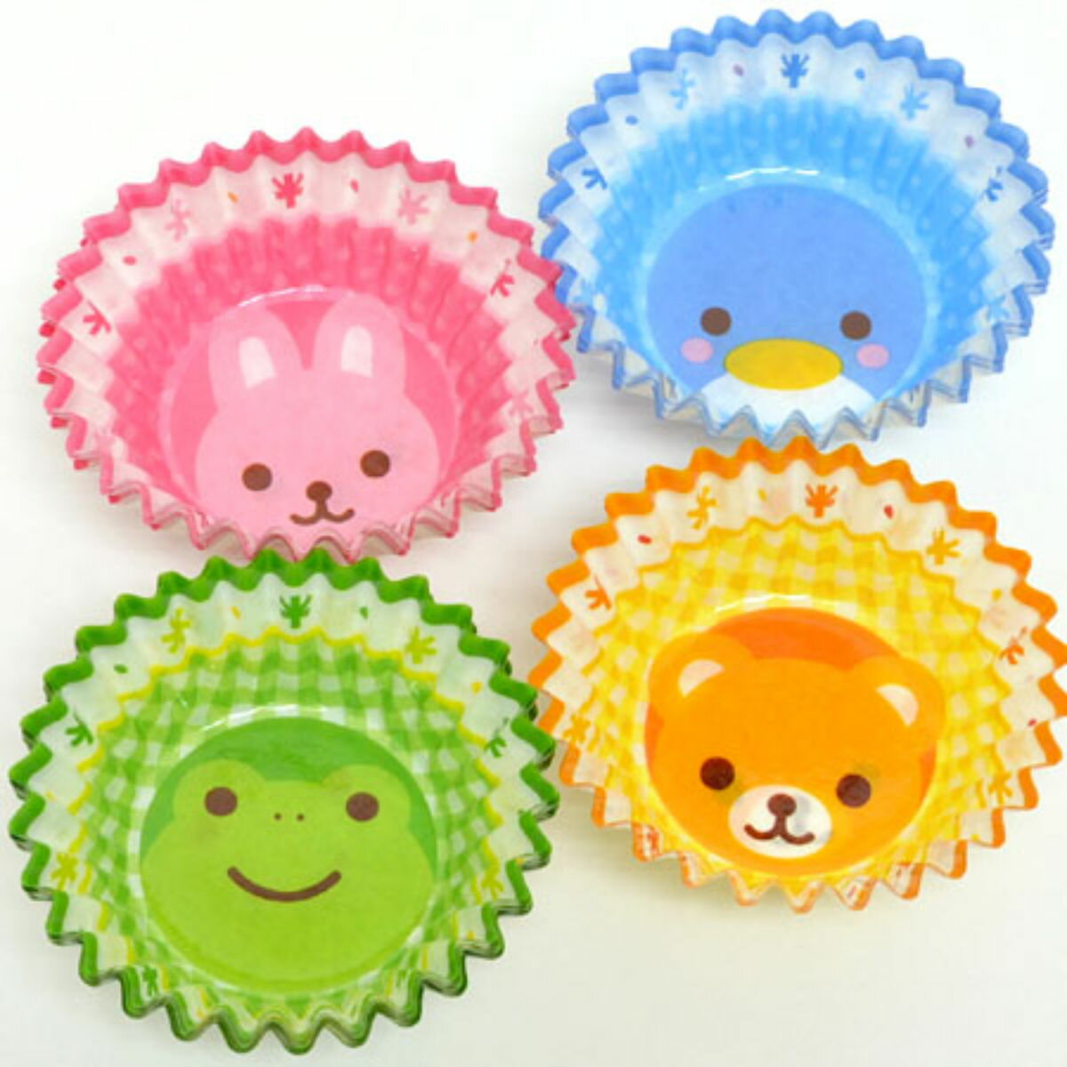 お弁当カップ おかずケース どうぶつ 9号 ( おかずカップ 20枚入り レンジ対応 おかず入れ 弁当 子供 かわいい お弁当グッズ レンジOK おべんとうカッ...