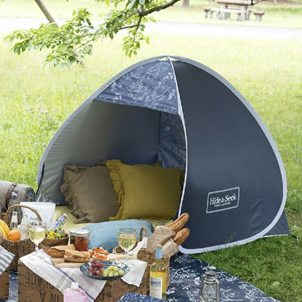 簡単テント Hide&Seek ポップアップテント ( テント 簡易テント ワンタッチ ポップアップ式 3-4 折りたたみ ワンタッチテント コンパクト 軽量 コンパクト収納 サンシェード ビーチテント UVカット )通販格安セール情報 楽天 通販