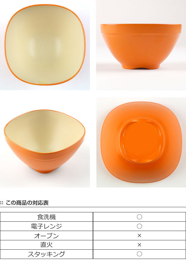 飯椀 10cm SoLow Diner ライトベージュ＆ベージュ 子供用 皿 食器 お茶碗 プラスチック 日本製 （ 食洗機対応 電子レンジ対応 茶碗 角 ボウル 割れにくい 会津塗 おしゃれ 鉢 ） livingut-10137234 リビングート 楽天市場店 サンプル画像3