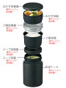 弁当箱 保温 1040ml ステンレス ランタス 縦型 箸 専用バッグ付 （ レンジ対応 食洗機対応 お弁当箱 ランチボックス 保温弁当箱 3段 大容量 男子 レンジOK 食洗機OK ランチジャー お弁当 弁当 三段 お箸付き 味噌汁 男性 ）