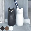 傘立て ネコ 34.5cm 陶器 ( 傘たて 猫 玄関収納 スリム アンブレラスタンド かわいい 猫グッズ 傘入れ 猫型 アニマル 錆びない 北欧 玄関 収納 ...