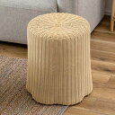 切り株風 スツール 座面高46cm ラタン調 ( 人工ラタン イス 丸椅子 籐椅子 腰掛け 籐 軽量 コンパクト 来客用 玄関 ナイトテーブル サイドテーブル ゆったり 背もたれなし 完成品 )