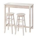カウンターテーブル スツール 2脚セット タイルトップ フレンチカントリー Natura ( 送料無料 カウンター キッチンカウンター 椅子 セット 高さ85c...