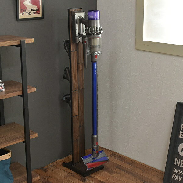 コードレスクリーナー スタンド GRANT スリム 木製 （ 送料無料 掃除機スタンド グラント 掃除機 クリーナースタンド 収納 コードレス 掃除機立て 掃除機収納 スティッククリーナー ツール 天然木 ダイソン ）