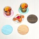コースター HonuHonu 布張り ( 木目調 日本製 おしゃれ かわいい シンプル 丸 ラウンド 茶托 茶たく お茶用品 インテリア テーブルウェア キッチ...
