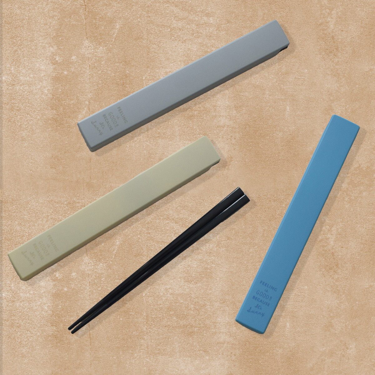 箸箱セット FIG 19.5cm 箸&ケース ( 食洗機対応 箸 箸&箸箱セット お箸 箸ケース 大人 日本製 食洗機OK はし 弁当 お弁当 スライド式 折れ...