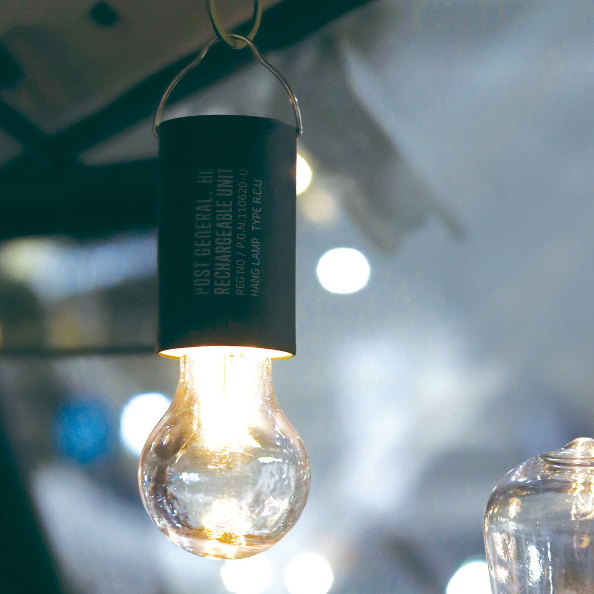 照明 ポストジェネラル ハングランプ リチャージャブルユニット TYPE2 USB充電 （ POST GENERAL ランプ ランタン 照明器具 吊り下げ 置き型 LEDランプ 充電式ライト 間接照明 LED ライト キャンプ インテリア 卓上 持ち運び 調光 ）