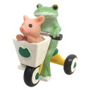 置き物 三輪車でおでかけ Copeau ( コポー カエル コポタロウ 置物 玄関 かえる 蛙 グッズ マスコット ミニチュア 雑貨 オーナメント インテリア ...