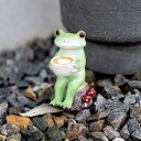 オーナメント ミドル カフェラテをどうぞ Copeau ( コポー カエル コポタロウ 置物 飾り フィギュア 切り株 玄関 机 かえる 蛙 グッズ マスコット...