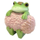 コポー 桜もちになりきるカエル カエル 置物 ( Copeau 置き物 コポタロウ 玄関 かえる 蛙 グッズ マスコット ミニチュア 雑貨 オーナメント インテリア 飾る かわいい 可愛い オブジェ リビング 卓上 机上 小さい )