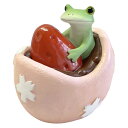 コポー いちご大福とカエル カエル 置物 ( Copeau 置き物 コポタロウ 玄関 かえる 蛙 グッズ マスコット ミニチュア 雑貨 オーナメント インテリア 飾る かわいい 可愛い オブジェ リビング 卓上 机上 小さい )
