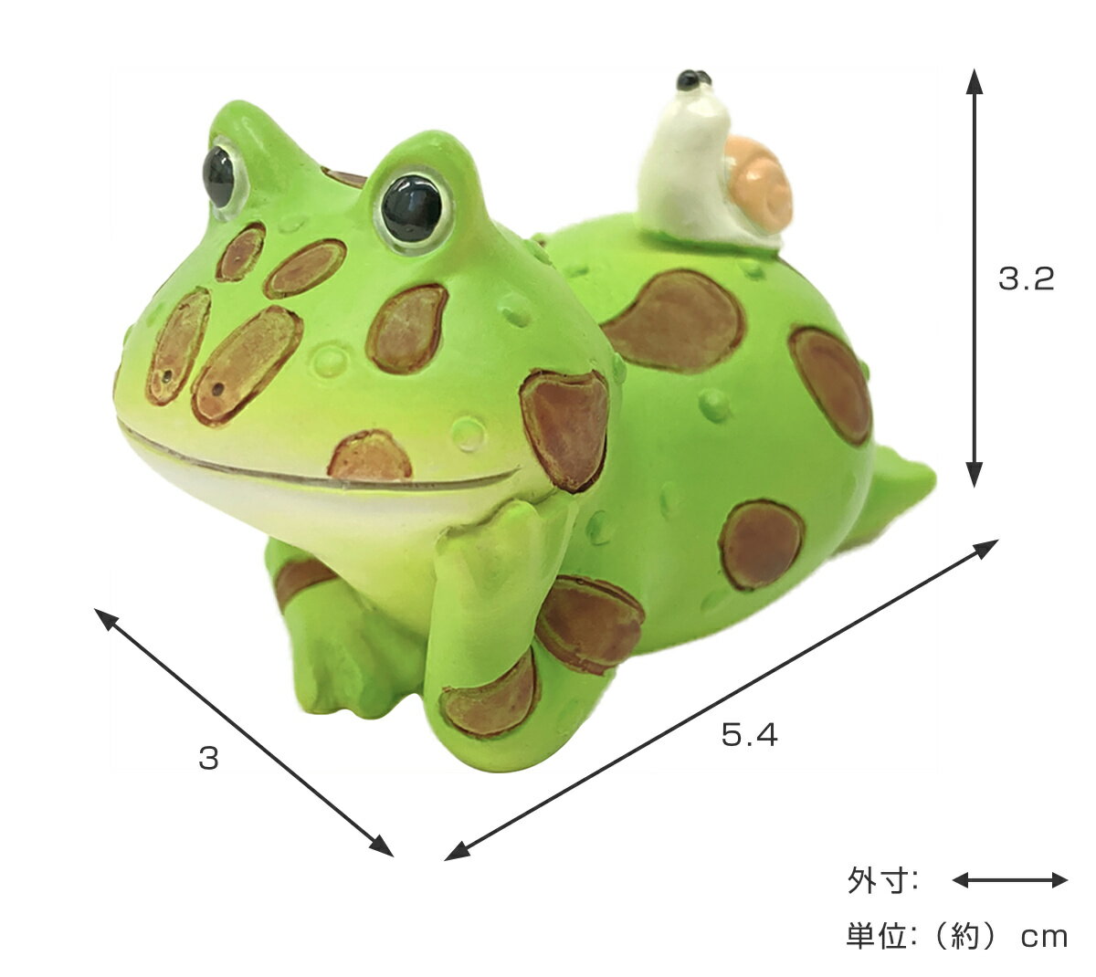 コポー 雨音を聞くツノガエル カエル 置物 （ Copeau 置き物 ツノ親分 かえる 蛙 グッズ マスコット ミニチュア 雑貨 オーナメント インテリア 玄関 飾る かわいい 可愛い オブジェ リビング 卓上 机上 小さい デスク ツノガエル ） 2