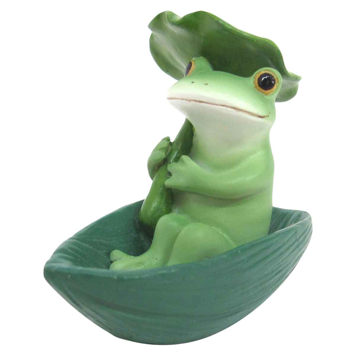コポー 葉っぱボートで出発 カエル 置物 （ Copeau 置き物 コポタロウ かえる 蛙 グッズ マスコット ミ..