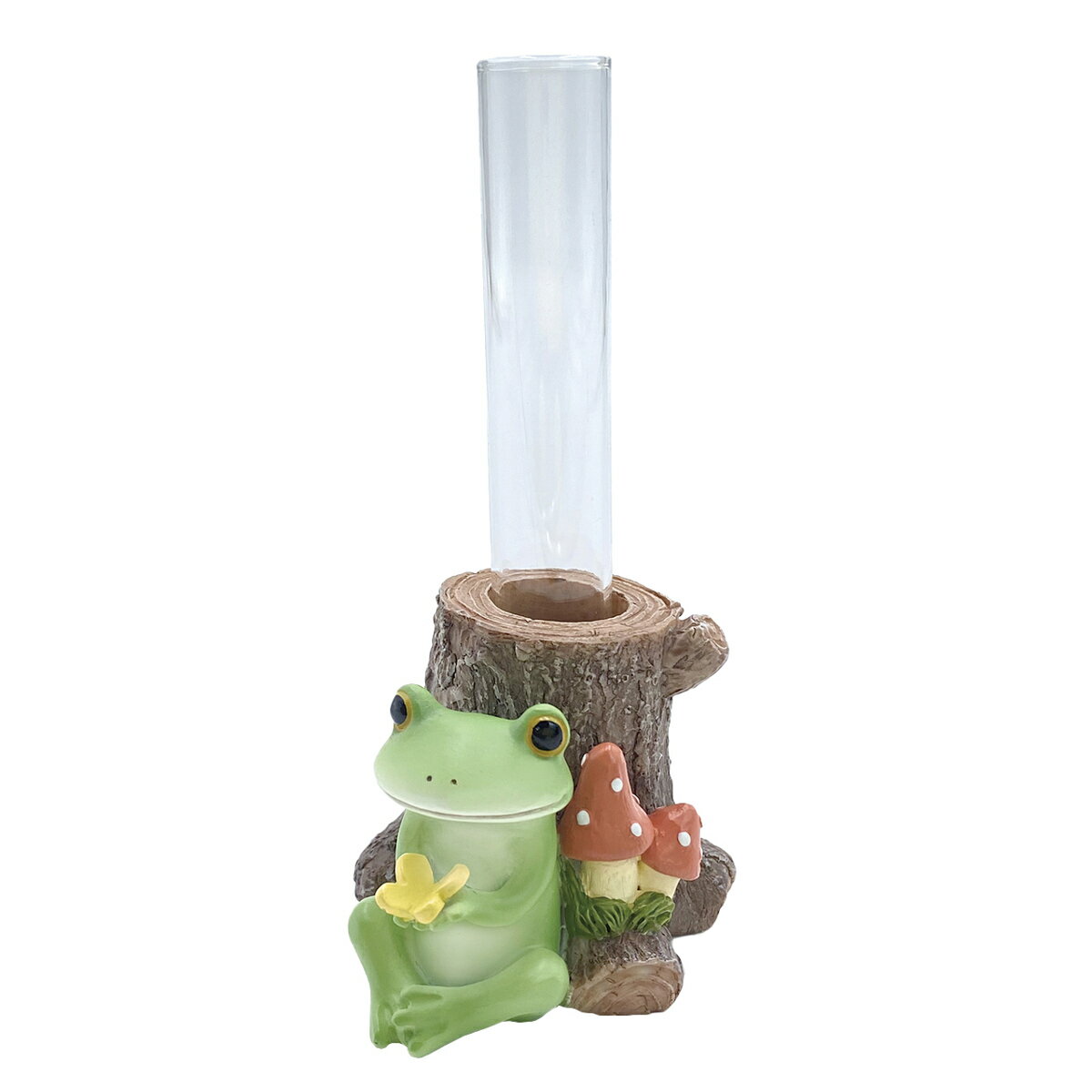 送料無料　銅製　カエル蛙　一輪差し　花瓶　高さ20ｃｍ 541982.jpg