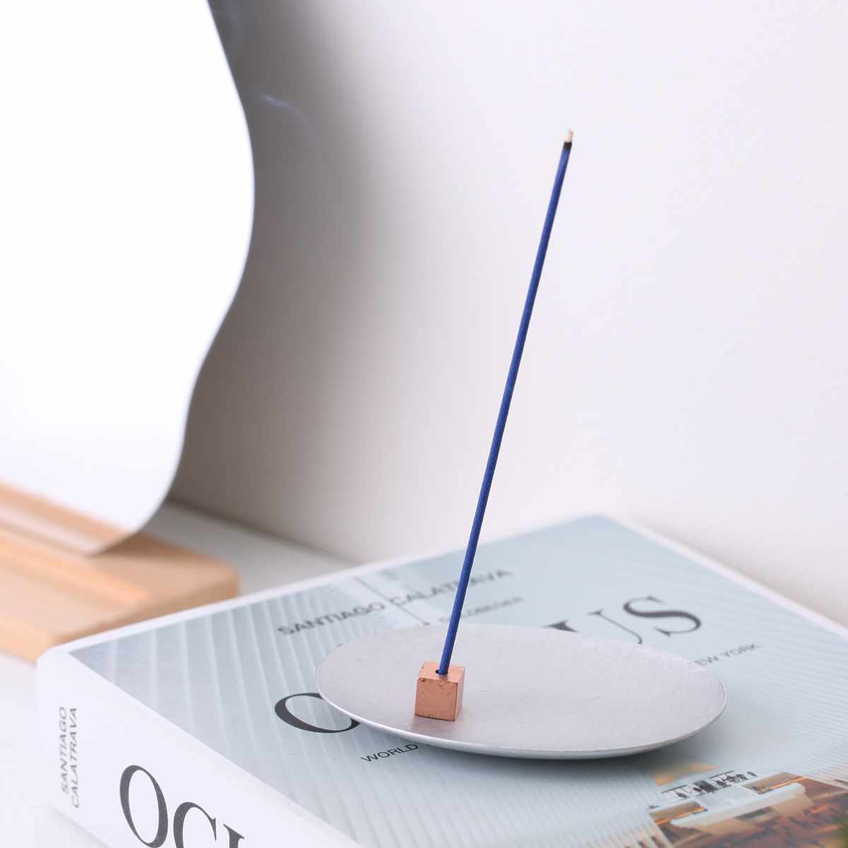 香立 HOME FRAGRANCE TOOL 金属製香皿香立てセット アルミ ( 香立て おしゃれ 香皿 お香立て スティック ロング インセンス シルバー 日...