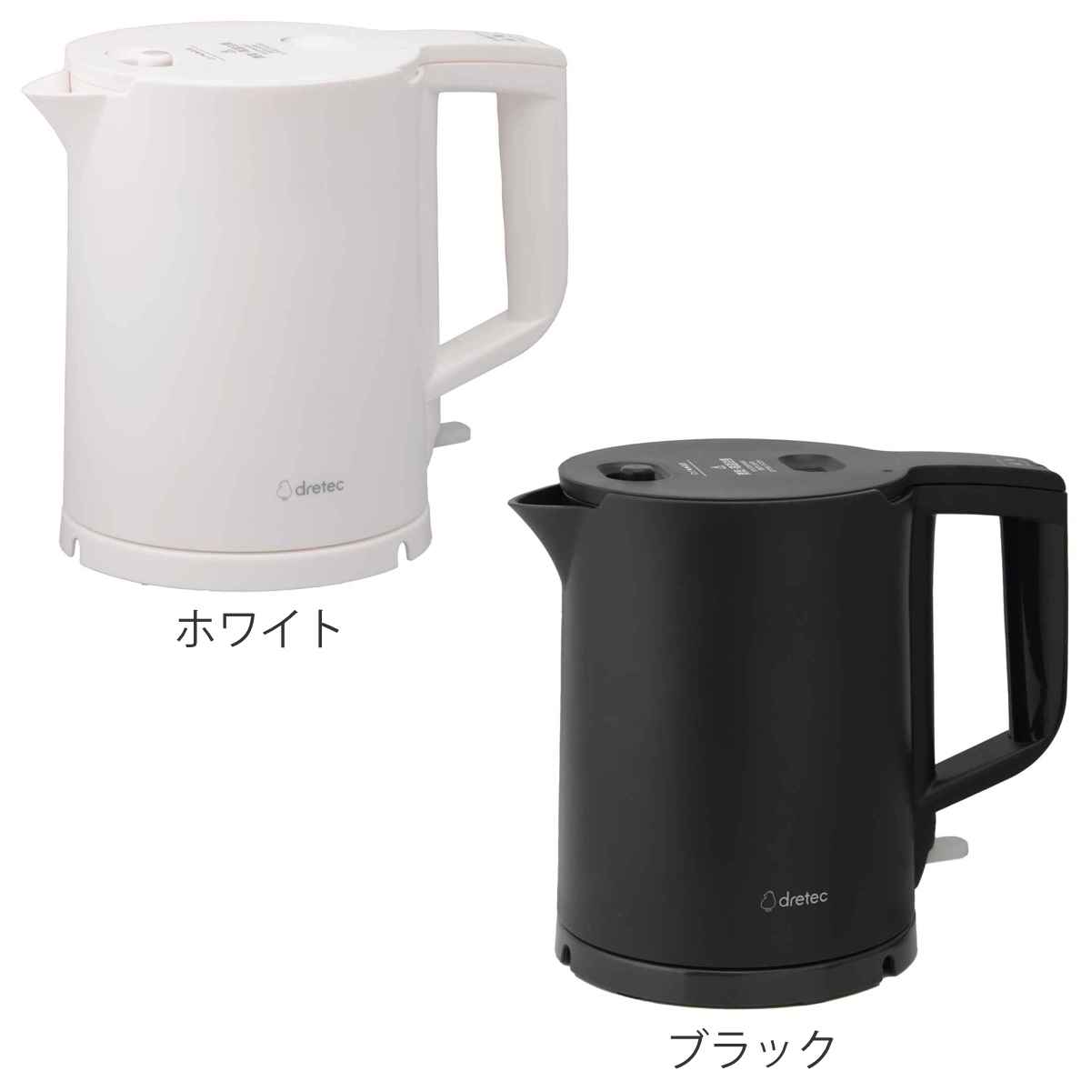 電気ケトル 800ml ピタポット ドリテック （ 電気ポット コードレス 湯沸かしケトル PSEマーク適合 転倒湯もれ防止 空焚き防止 オートオフ 給湯ロック キッチン家電 調理家電 0.8L 0.8リットル ） livingut-10243865 リビングート 楽天市場店 サンプル画像2