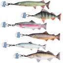 キーホルダー ダルトン LITTLE FISHES 魚 フィッシュ ソフトタイプ ( DULTON キーリング さかな グッズ 雑貨 リアル 釣り好き プレゼント おもしろ ストラップ キーチェーン バッグチャーム 車 家 自転車 キー 鍵 通勤 通学 )