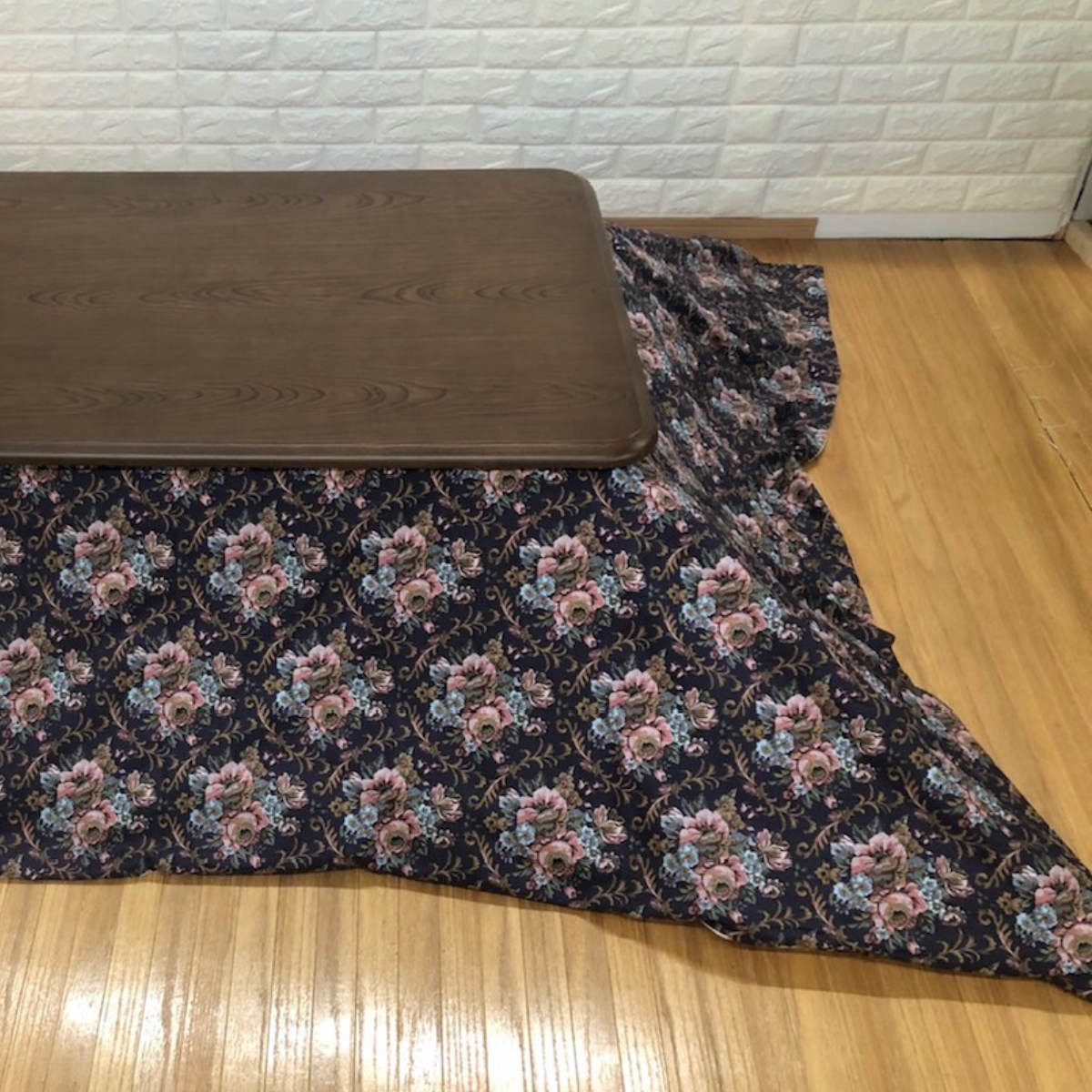 こたつ布団カバー 185×185cm 正方形 綿100% 日本製 ゴブラン ( 送料無料 こたつカバー コタツカバー こたつ掛布団カバー カバー 花柄 エレガント シック 洗える )