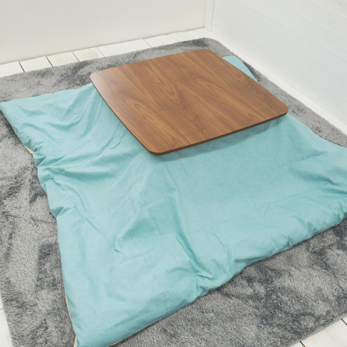 こたつ布団カバー 200×200cm 正方形 ロゼッタ 綿100% 日本製 ( 送料無料 こたつ布団 カバー コタツ布団 洗える コタツ布団カバー こたつカバー コタツカバー 無地 シンプル おしゃれ 国産 紐付き 洗濯 ) [3]